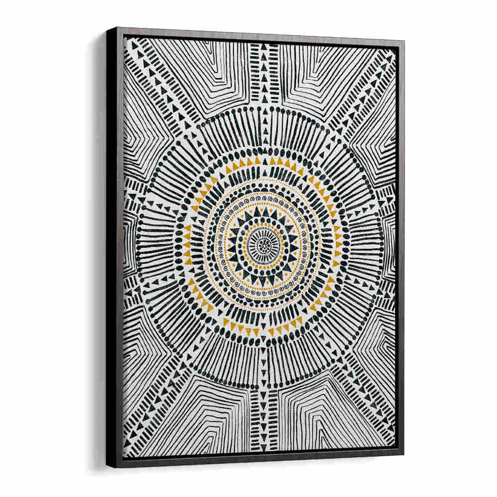TRIBAL SUN II , PATTERN ART PRINTS
