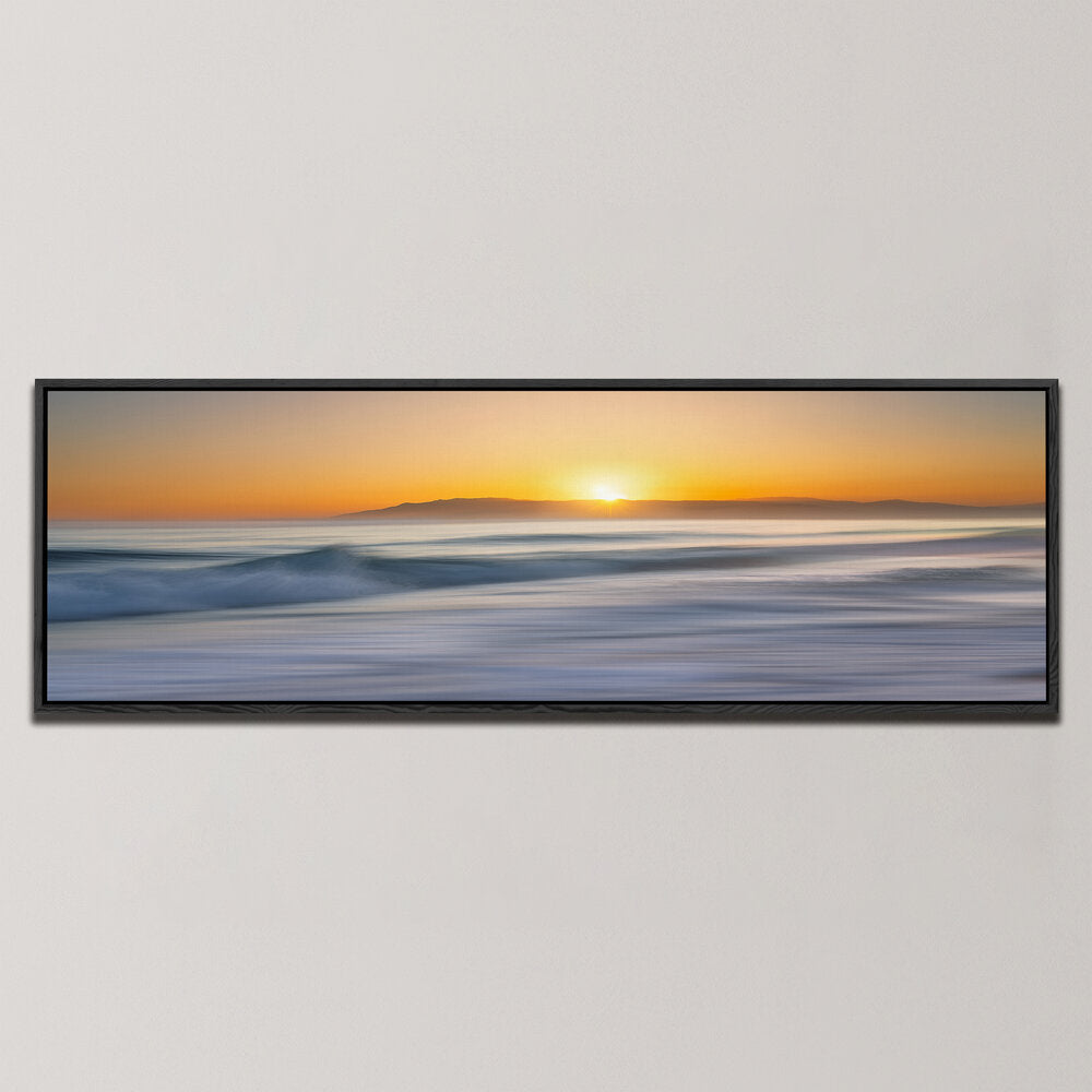 ALMADRABA BEACH AT SUNSET , PANORAMIC ART