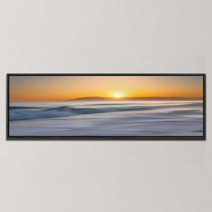 ALMADRABA BEACH AT SUNSET , PANORAMIC ART