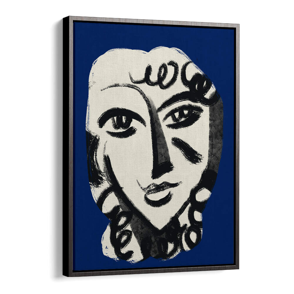 LOVELY GIRL IN BLUE , PORTRAITS & FIGURATIVE ILLUSTRATIONS