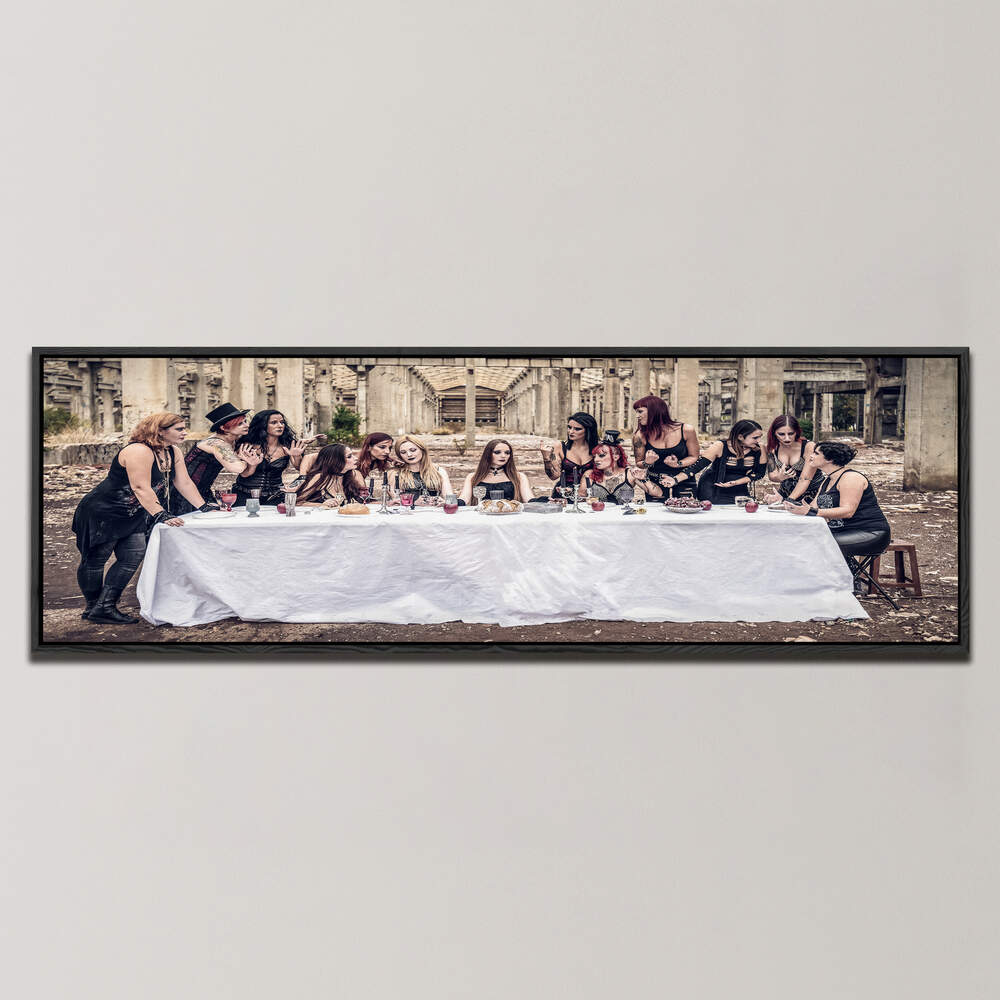 METAL LAST SUPPER , PANORAMIC ART