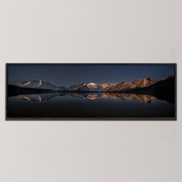 WHEN THE MOON TOUCHED EVERY PEAK , PANORAMIC ART