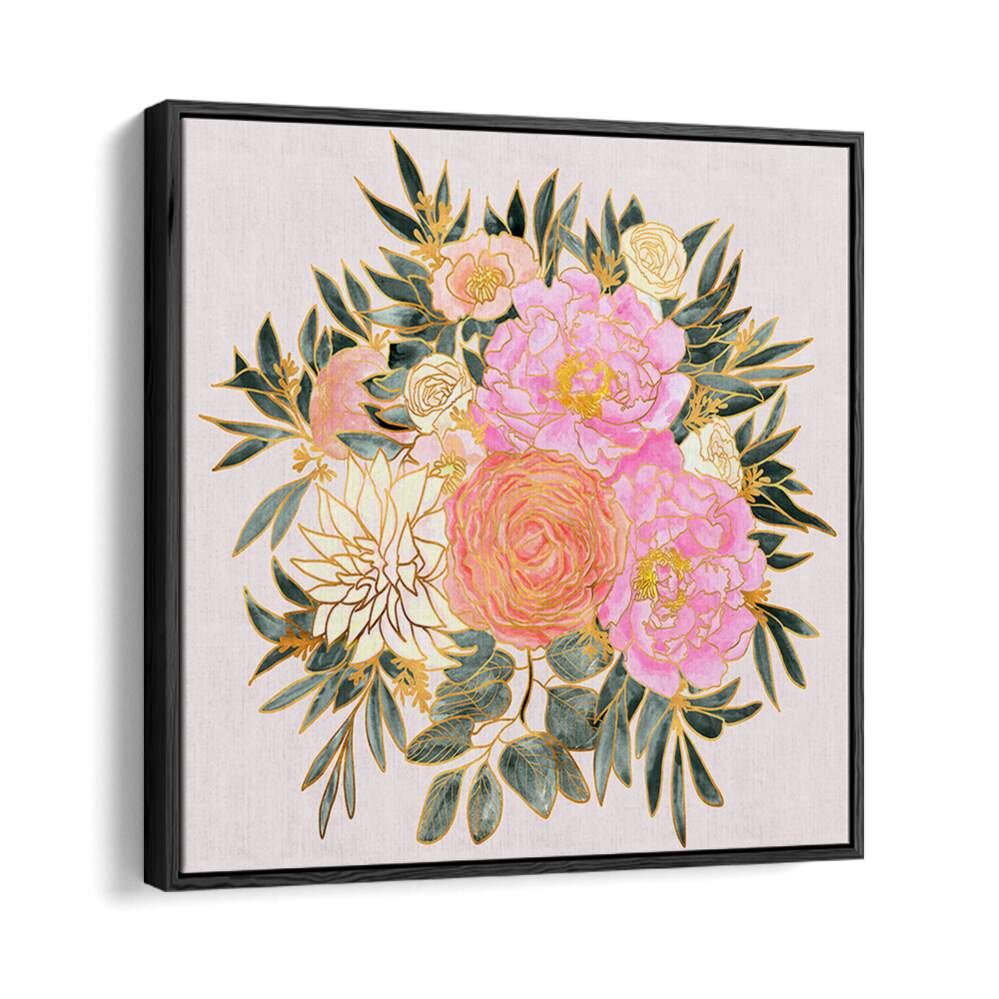 NANETTE FLORAL BOUQUET IN PASTELS , FLORAL FLOWER PAINTINGS