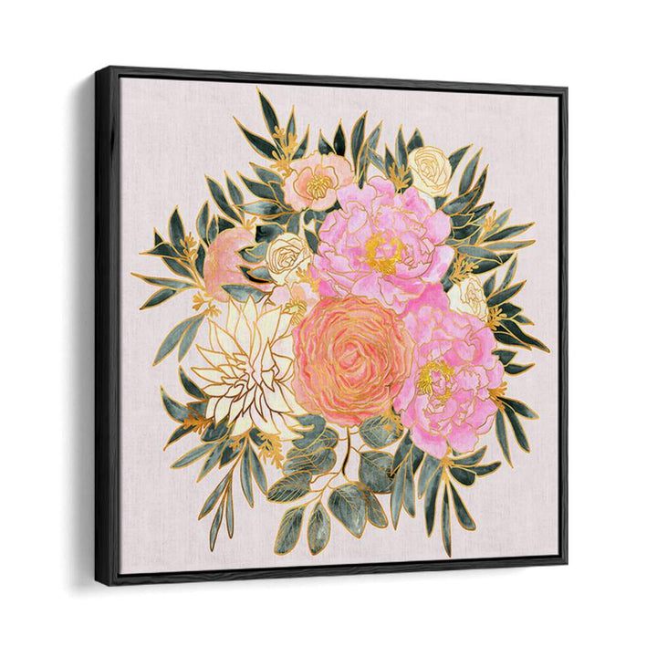 NANETTE FLORAL BOUQUET IN PASTELS , FLORAL FLOWER PAINTINGS