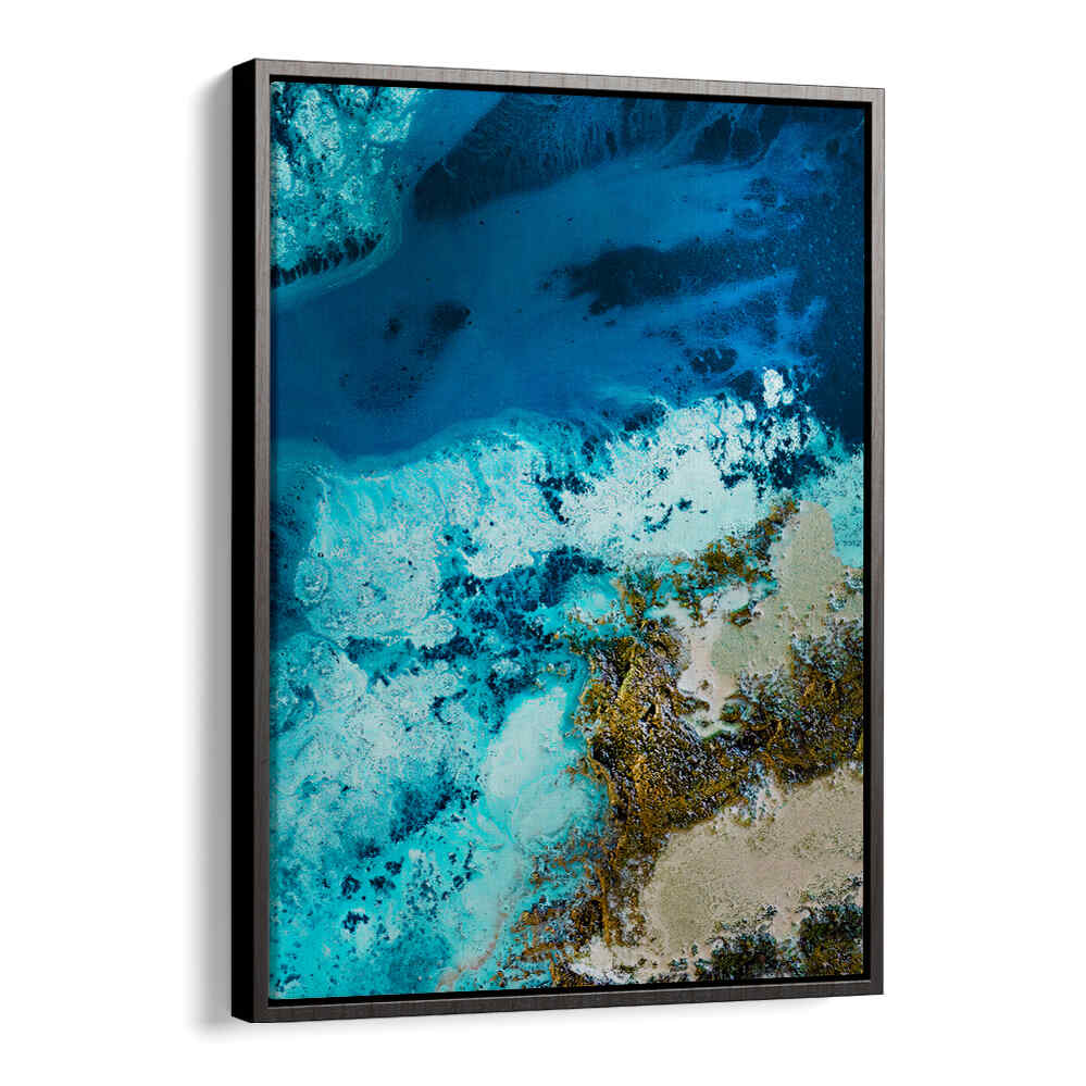 Vibrant SALT WATER PASSAGE, ABSTRACT PAINTINGS bring depth and color to your space, enhancing any decor beautifully.