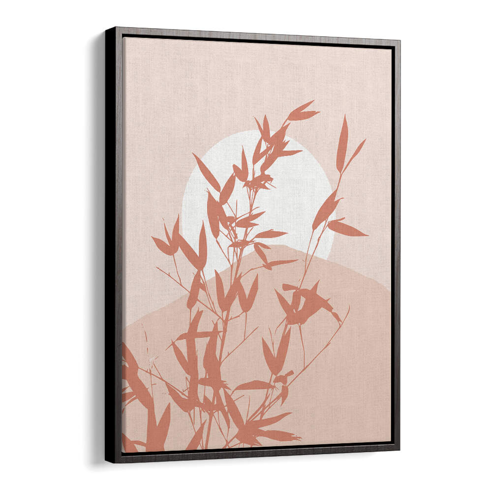 BAMBOO SILHOUETTE SUNRISE , BOHO ART PAINTINGS