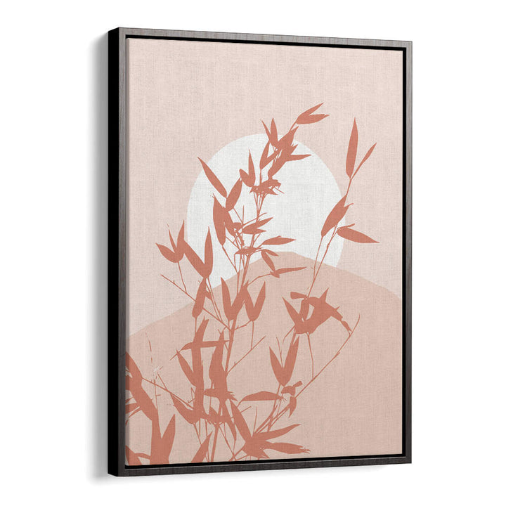BAMBOO SILHOUETTE SUNRISE , BOHO ART PAINTINGS
