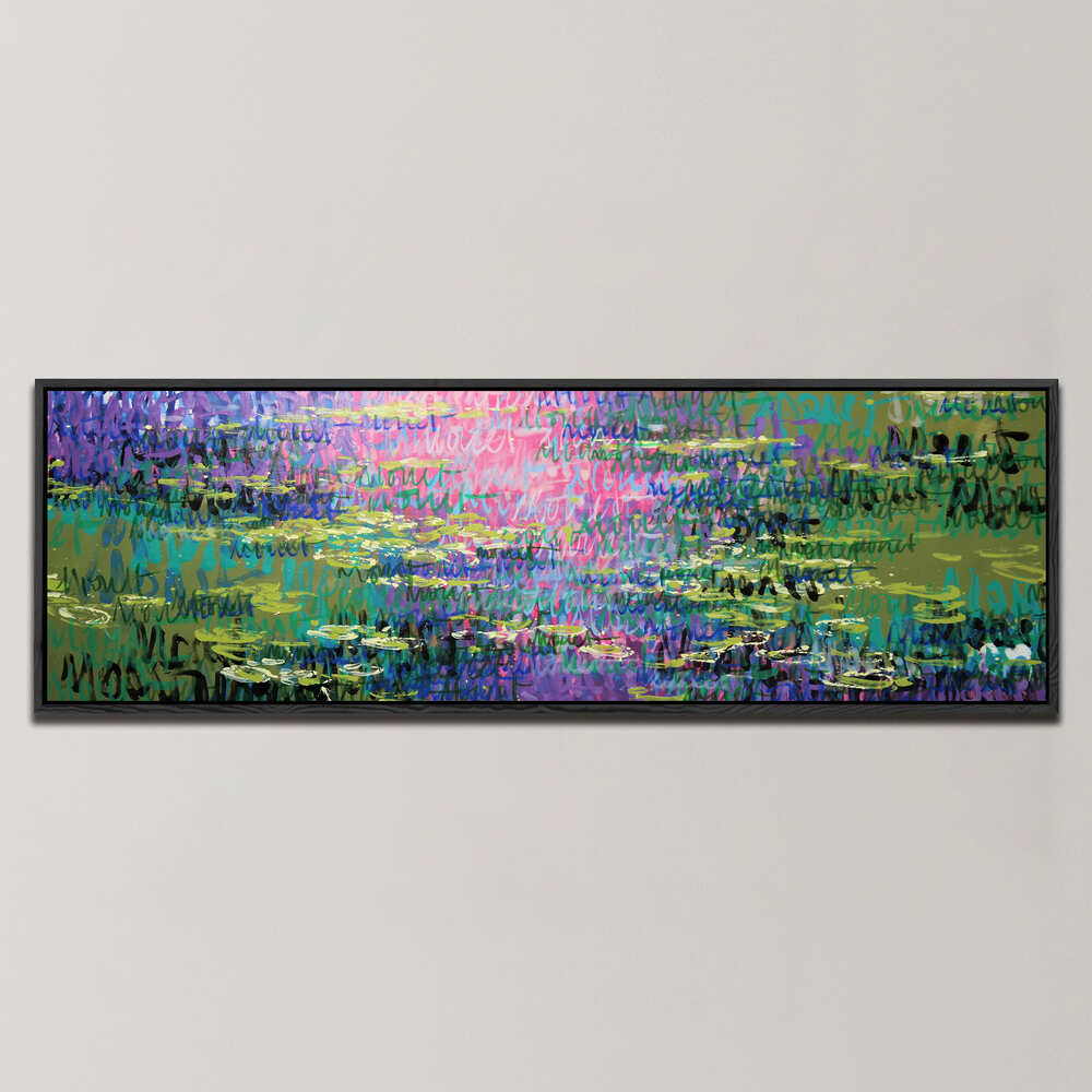 WHISPERING LILIES , PANORAMIC ART