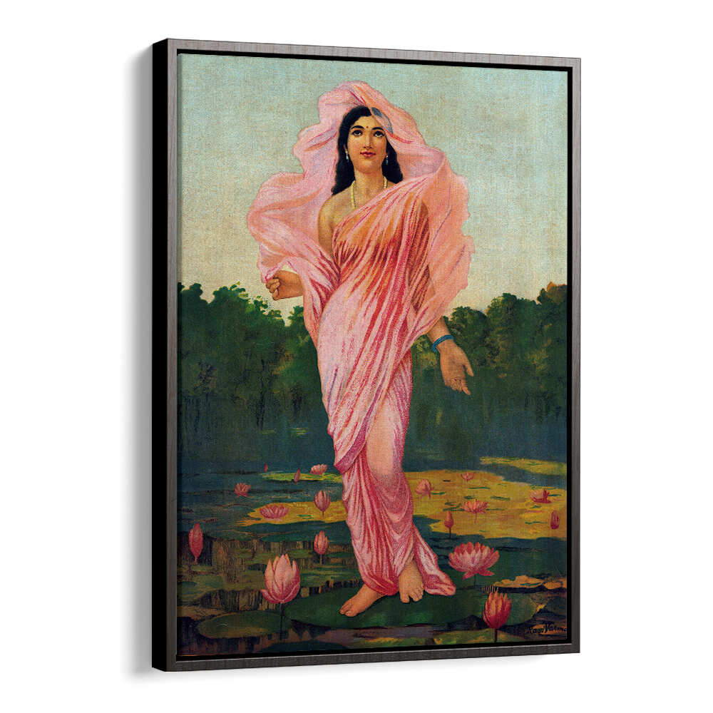 PADMINI THE LOTUS LADY , INDIAN ART PAINTINGS