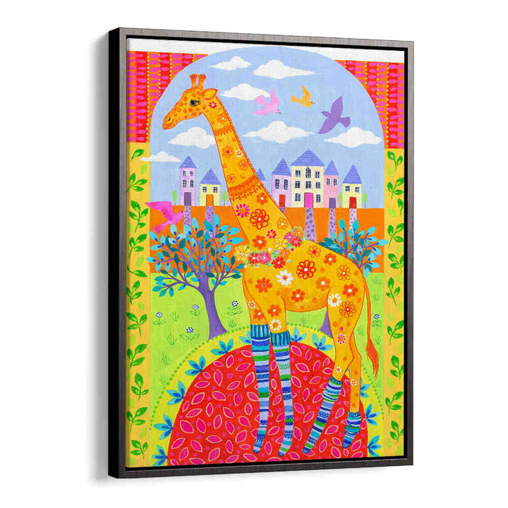 GIRAFFE IN LEG WARMERS , KIDS ROOM PAINTINGS
