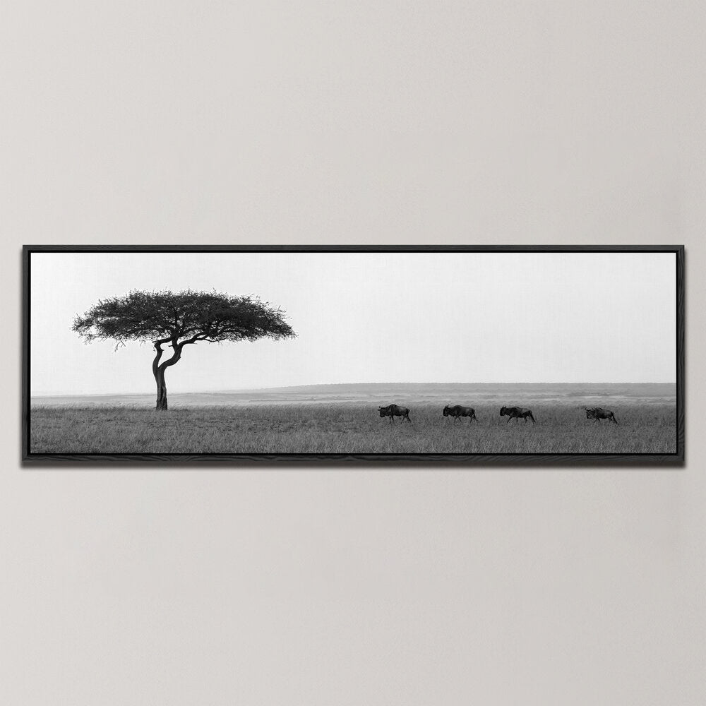 MARCHING PEACEFULLY , PANORAMIC ART