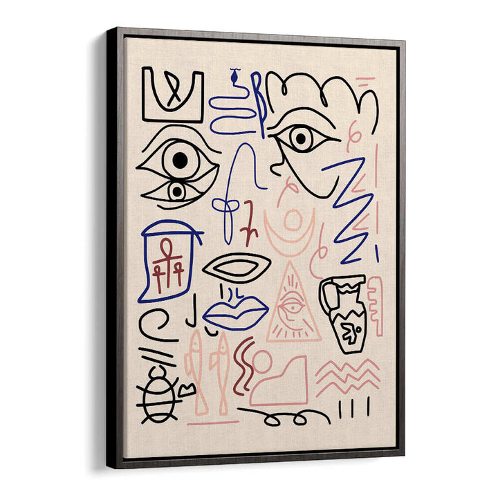 LINE ART CAVE DRAWING