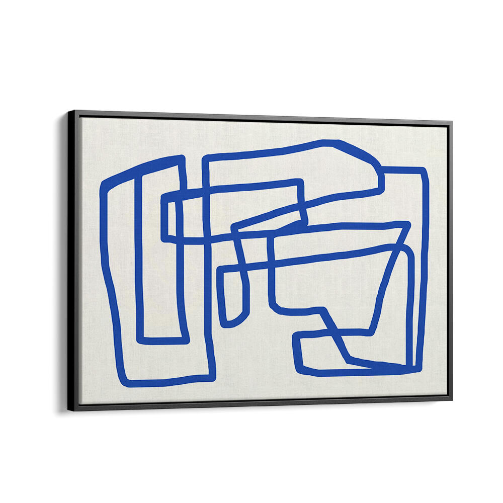 LINE ART IN COBALT BLUE