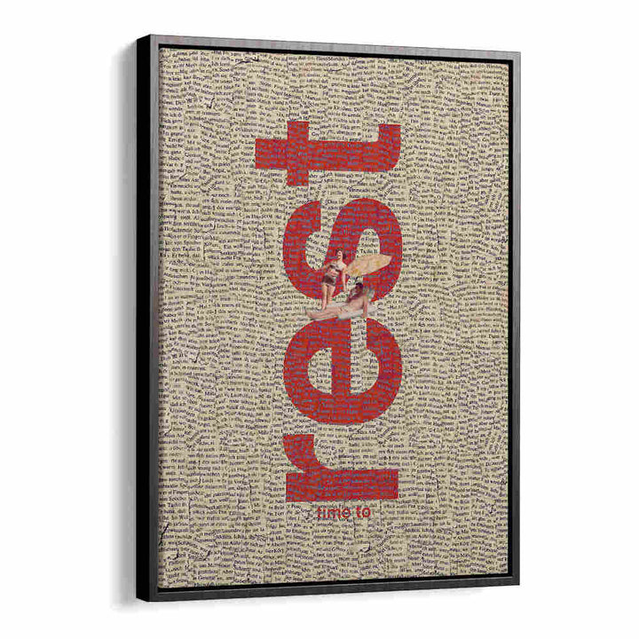 TIME TO REST, QUOTES poster featuring bold typography, perfect for inspiring relaxation in any space.
