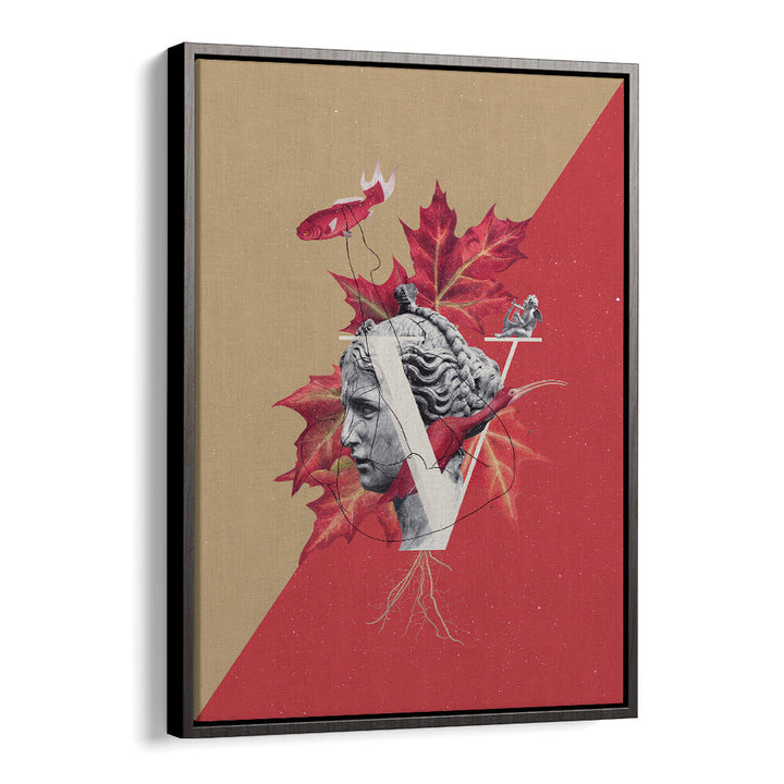 Surreal art print featuring a classical Venus statue, vibrant colors, ideal for modern decor. VENUS, SURREAL ART PRINTS.