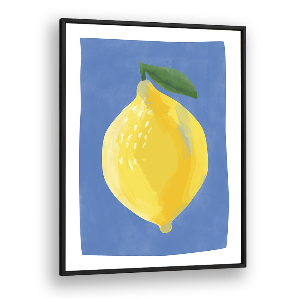 YELLOW LEMON BY ELENA RISTOVA, KITCHEN ART PAINTINGS