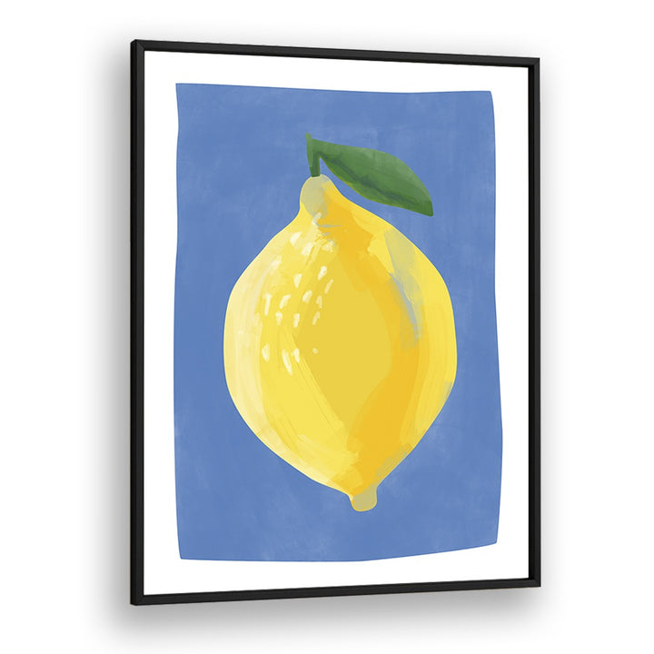 YELLOW LEMON BY ELENA RISTOVA, KITCHEN ART PAINTINGS