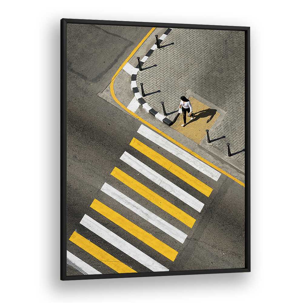 Christian Meermann painting - WOMAN PASSING CROSSWALK by Asianmonk