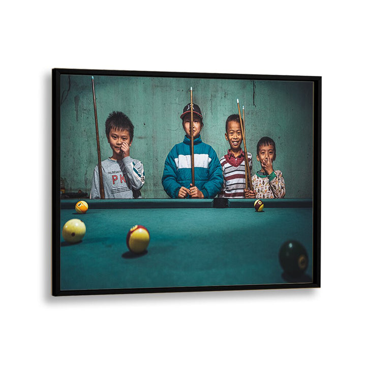 ABSTRACT painting - PLAYING SNOOKER IN THE MOUNTAINS by Asianmonk