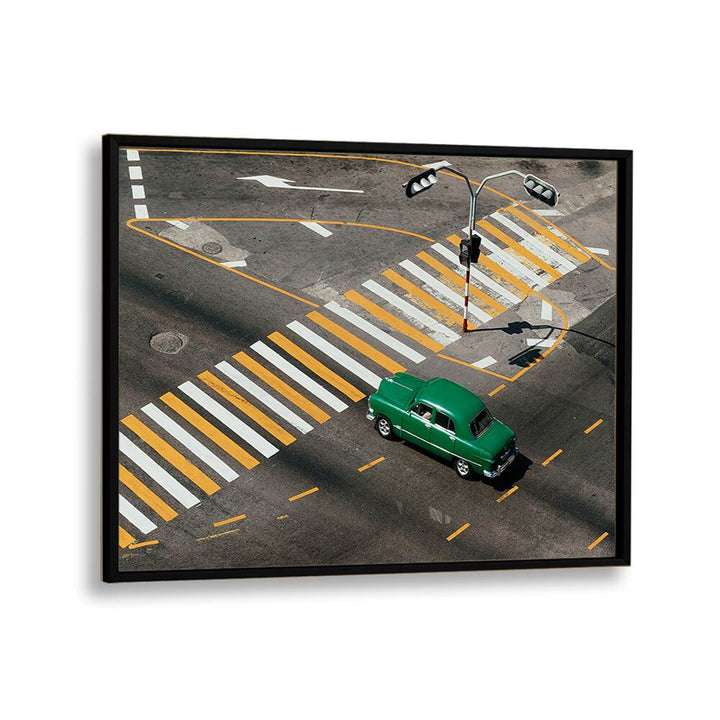 ABSTRACT painting - GREEN CAR by Asianmonk