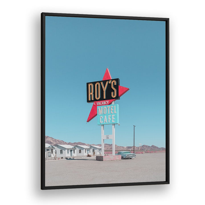 surreal painting - ROY'S MOTEL CAFE RETRO SIGN by Asianmonk