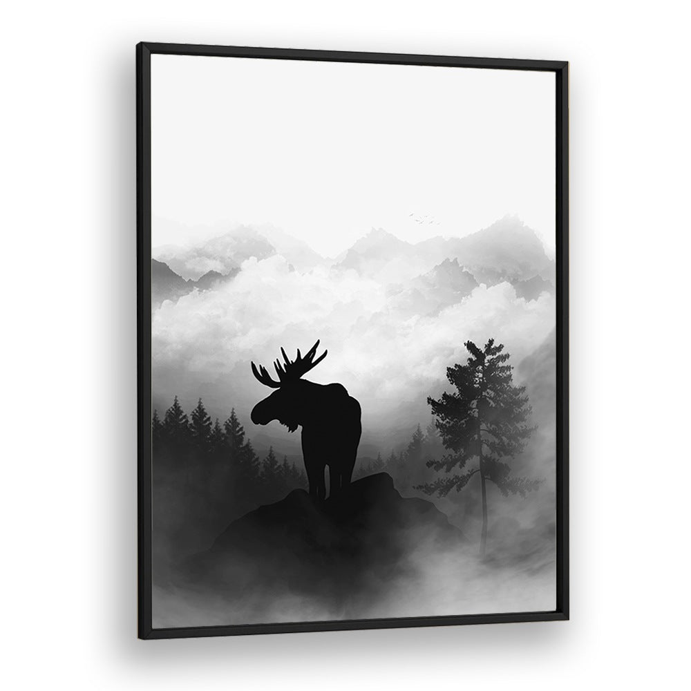 Ohara Koson painting - MOOSE BY GABRIELLA ROBERG by Asianmonk