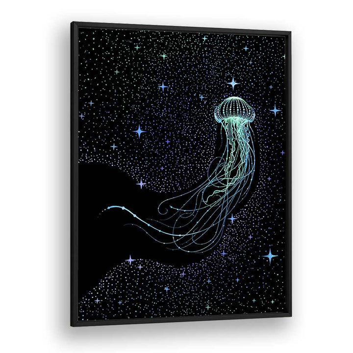 STARRY JELLYFISH COLORED BY ALIRIZA ÇAKIR SURREAL PAINTINGS, SURREAL ART