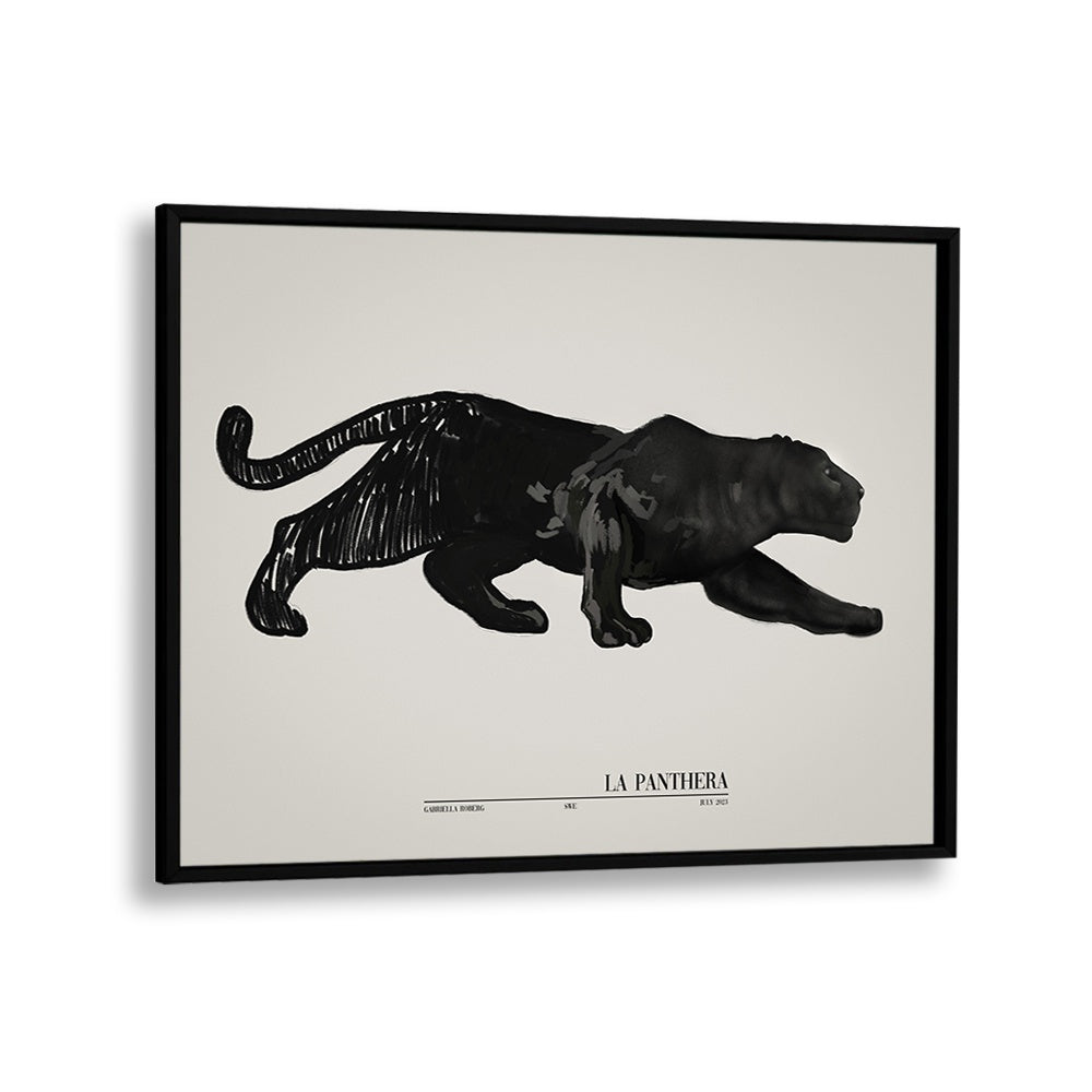  painting - LA PANTHERA (BLACK) by Asianmonk