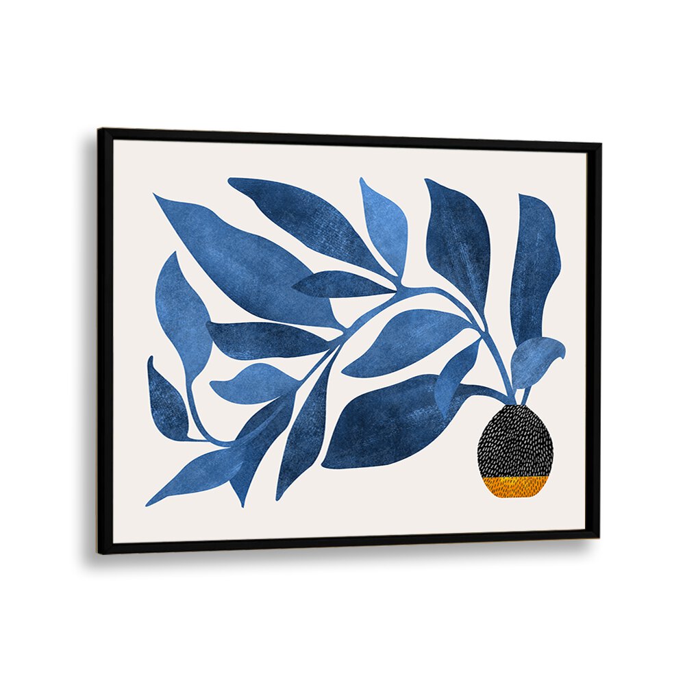 Eleanor Baker painting - WANDERING IVY IN BLUE by Asianmonk