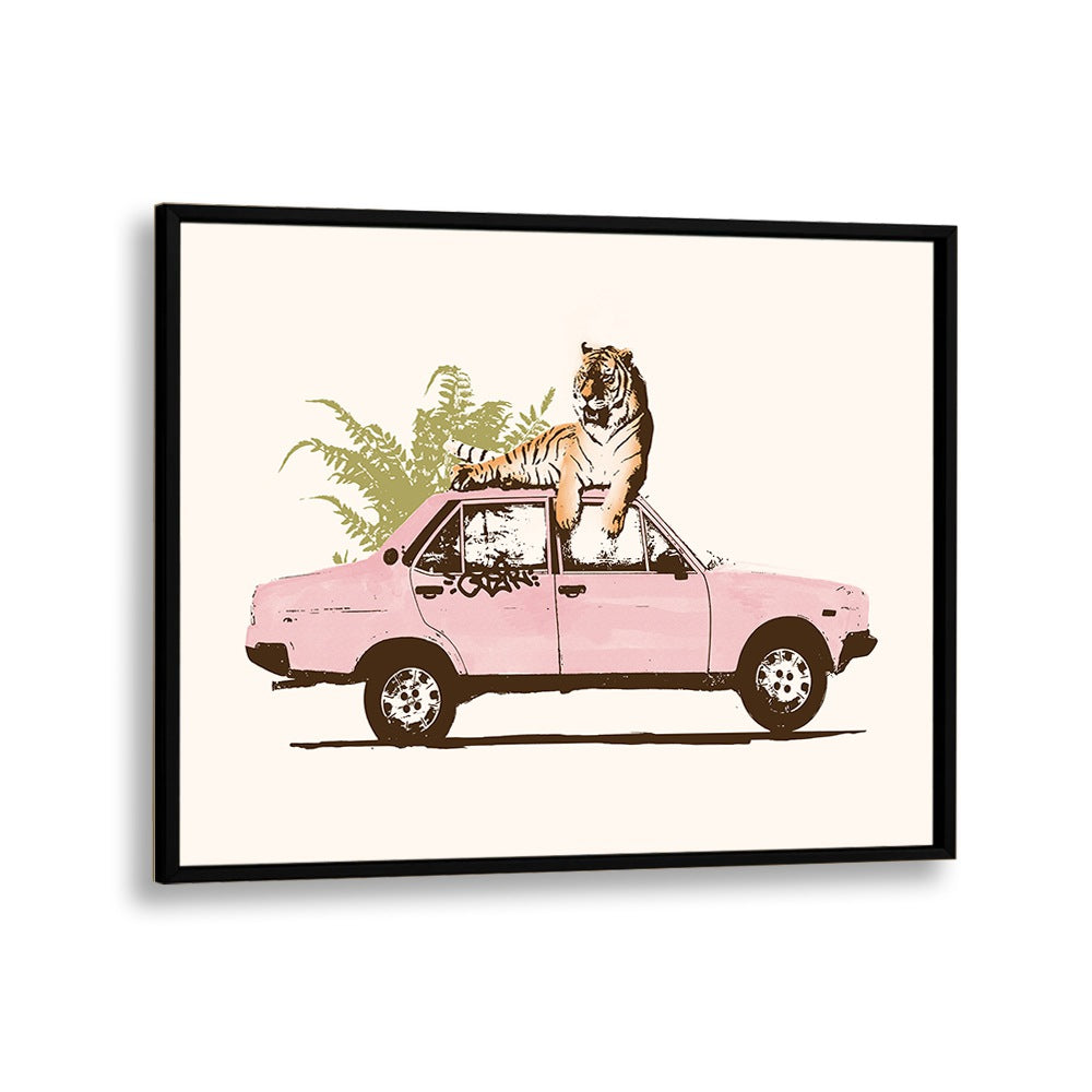 TIGER ON CAR , FASHION POSTERS