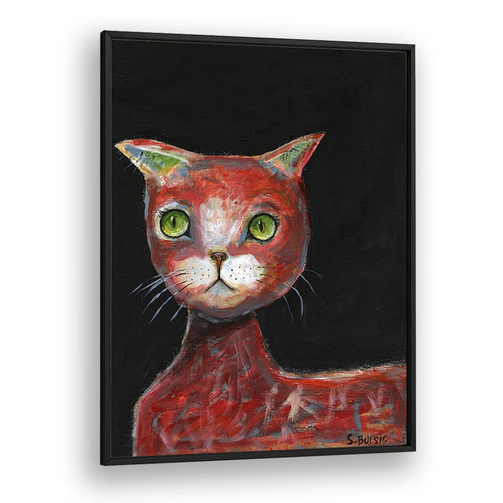 Vintage painting - RED CAT by Asianmonk