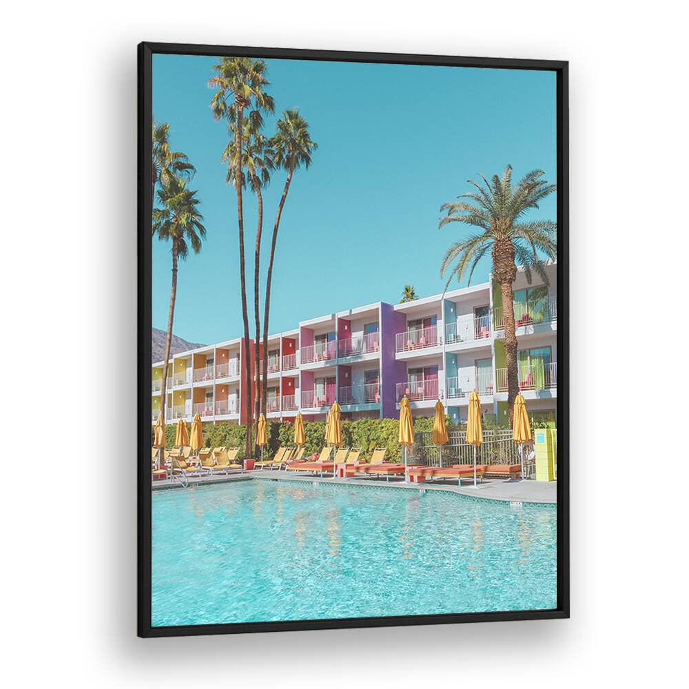 surreal painting - SAGUARO HOTEL POOLSIDE IN PALM SPRINGS by Asianmonk