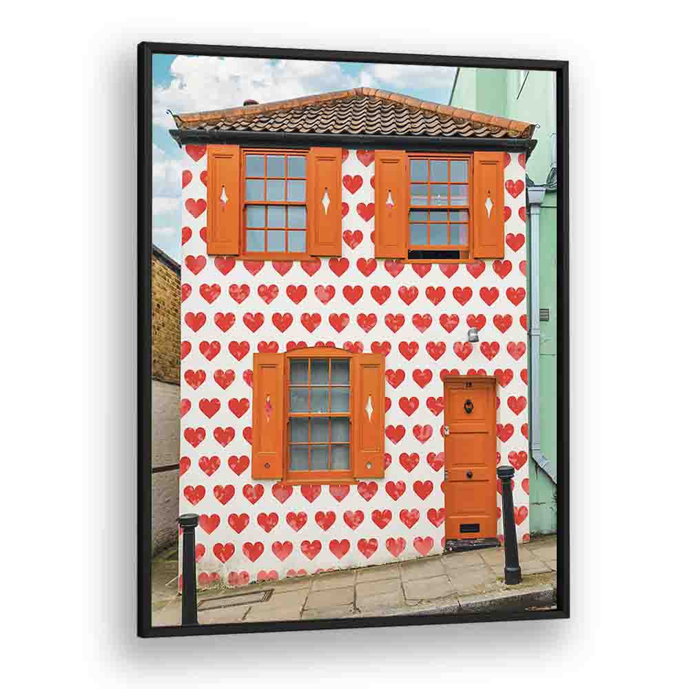 VALENTINES DAY HOUSE , STREET PHOTOGRAPHY ART PRINTS