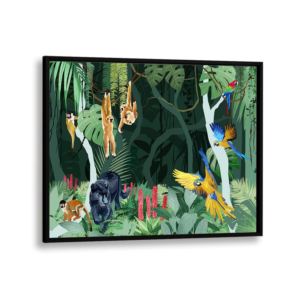 JUNGLE PARTY BY GOED BLAUW, WILDLIFE ART PRINTS