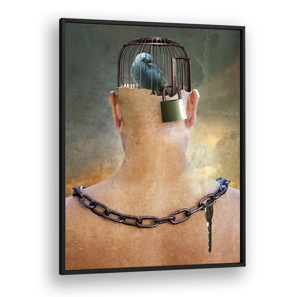 Christian Meermann painting - CAN YOU OPEN THE IMPRISONED THOUGHT by Asianmonk