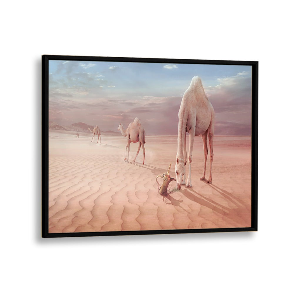 ABSTRACT painting - CAMELS TRIP by Asianmonk