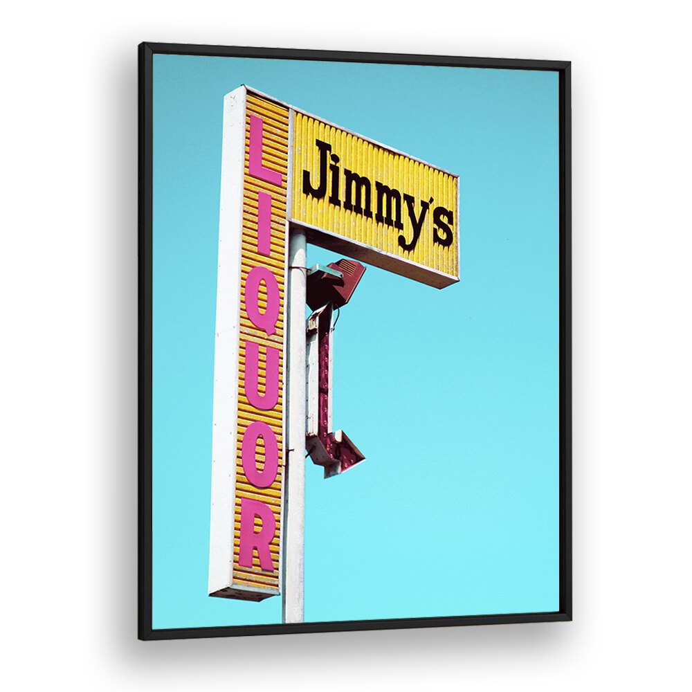 surreal painting - JIMMY'S LIQUOR SIGN by Asianmonk