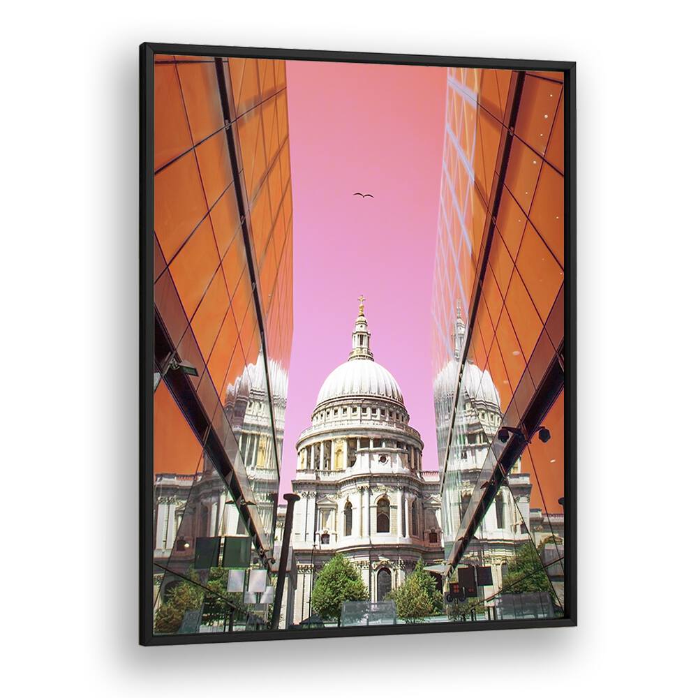 ST PAULS VIEW BY GABOR ESTEFAN, STREET PHOTOGRAPHY ART PRINTS