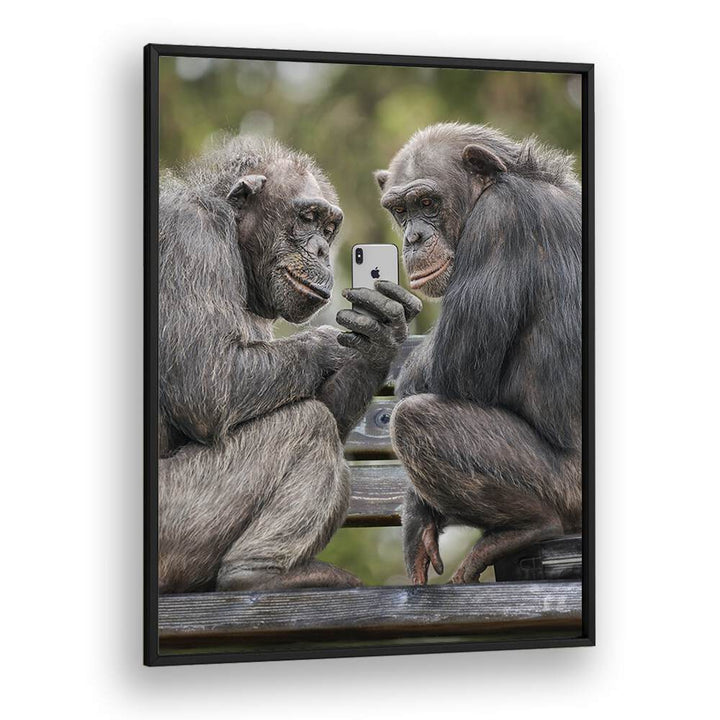 ABSTRACT painting - MONKEY PHONE by Asianmonk