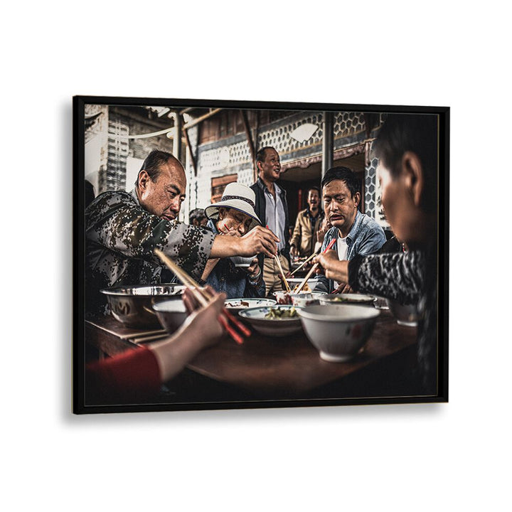 ABSTRACT painting - FAMILY LUNCH IN DALI by Asianmonk