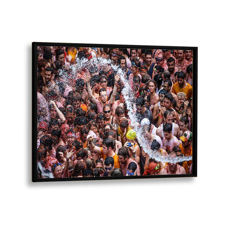 ABSTRACT painting - A SHOWER IN THE TOMATINA by Asianmonk