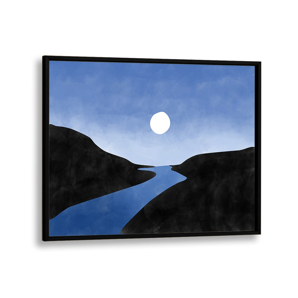 BLUE VALLEY BY ELENA RISTOVA, LANDSCAPE ART PRINT