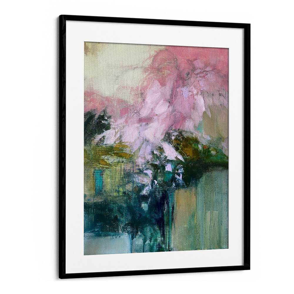 Laze Pink, abstract paintings featuring soft pink hues and modern design, perfect for stylish home decor.