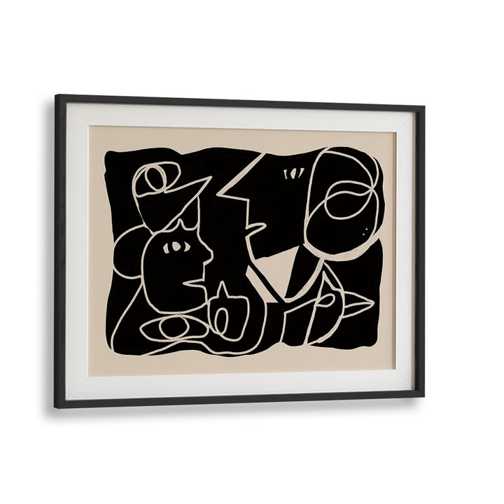 ABSTRACT FACES CONVERSATION