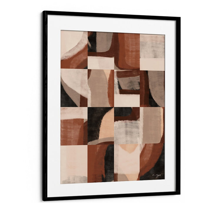 Modern geometric art print, ABSTRACT NO I, enhances your living space with its captivating design and quality materials.