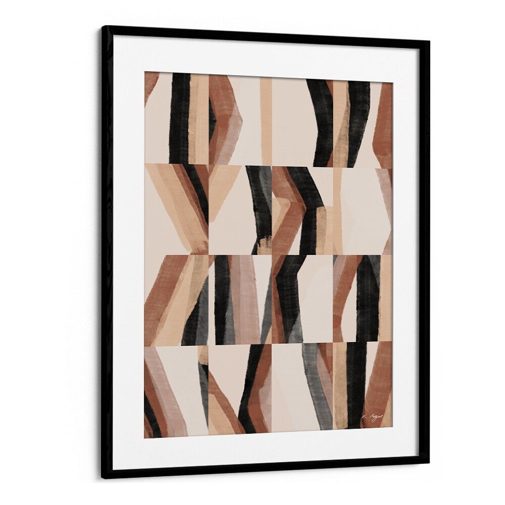 Stunning ABSTRACT NO II, GEOMETRIC ART PRINTS in bold colors, perfect for modern home decor enhancement.