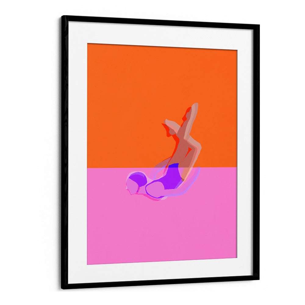 ABSTRACT SWIMMER DIVE