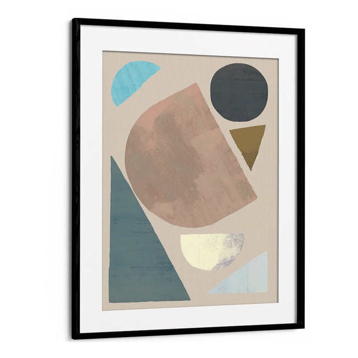 ABSTRACT SHAPES IN MUTED TONES , GEOMETRIC ART PRINTS