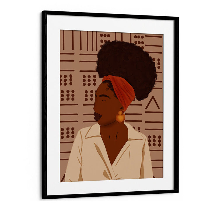 AFRO PUFF , AFRICAN ART PAINTINGS