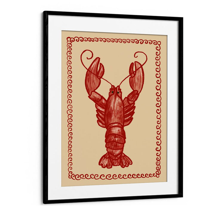 Stylish ARAGOSTA, KITCHEN POSTERS featuring a vibrant lobster design, perfect for culinary-inspired decor.